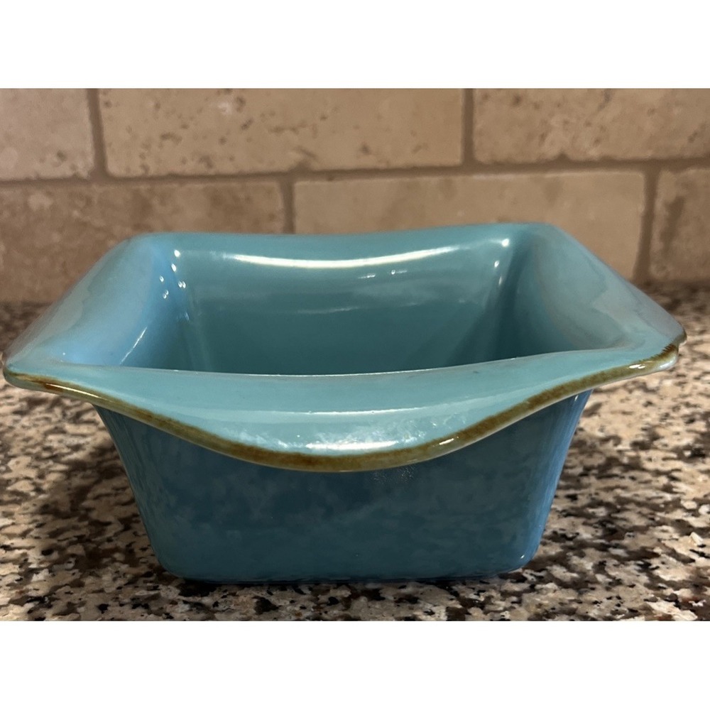 Southern Living at Home Tuscan Everyday Baker Teal/Brown Stoneware‎ Brazil